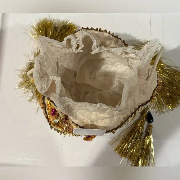 Free People Gold and Cream Embellished Clutch - Picture 4 of 5